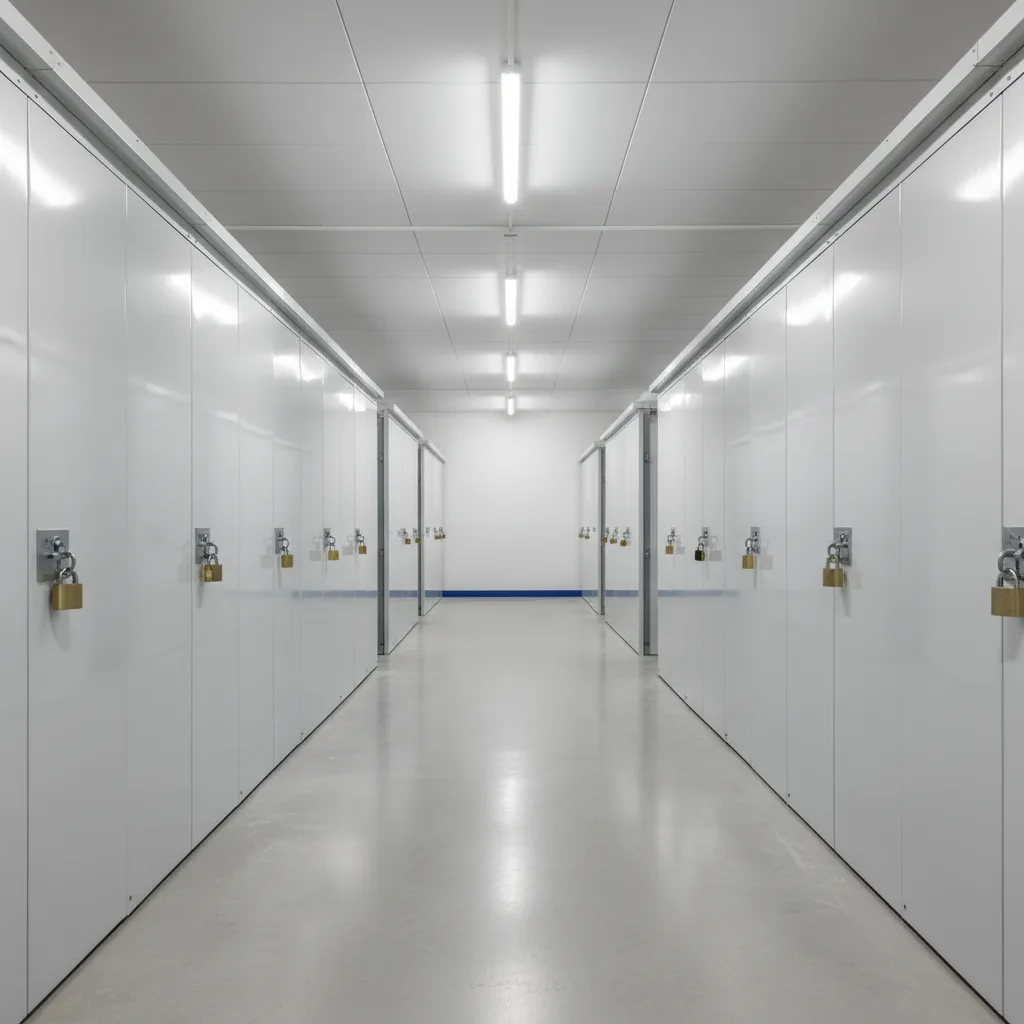 Secure individual storage unit with padlock in Charente