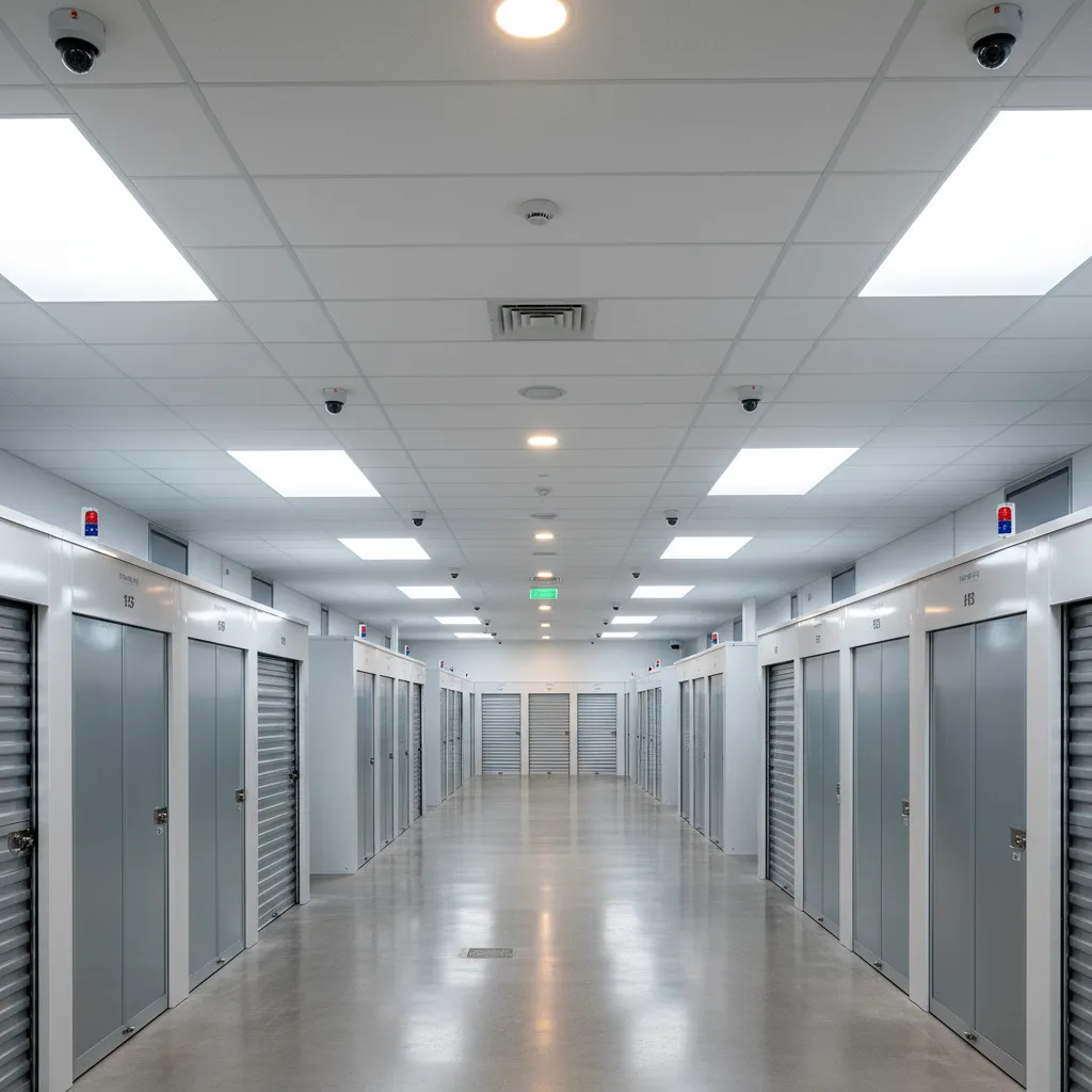 Secure furniture storage warehouse with CCTV surveillance