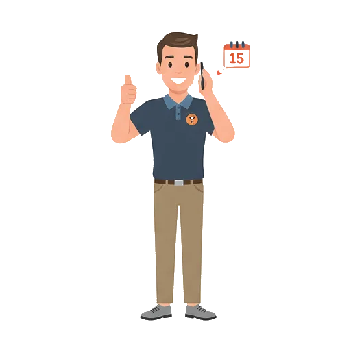 Step 1 illustration: phone contact